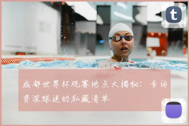 成都世界杯观赛地点大揭秘：专访资深球迷的私藏清单